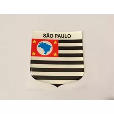 Adesivo Resinado Escudo Da Bandeira Do Estado De São Paulo