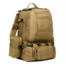 Mochila Táctica Militar Desmontable 50 Litros 3 Piezas