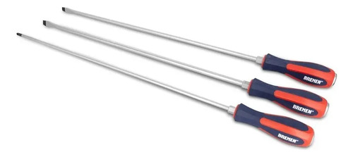 Set Destornilladores Bremen Largos 450mm 3pz Ph Pl 6760 Dgm
