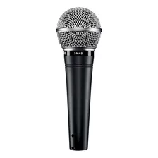 Microfone Vocal Dinâmico Shure, Cardióide, Cinza, Preto