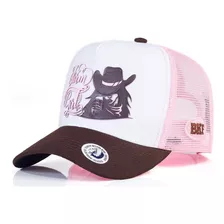 Bone Country Feminino Boiadeira Cowgirl Roça Bruta Sertanejo