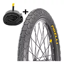 Pneu Pirelli Cargueira Aro 20x2x1.3/4 + Câmara Pirelli 20