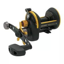 Reel Rotativo Penn Squall Star Drag Sql15 Derecho Color Negro