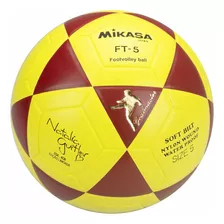 Bola De Futebol Mikasa Ft-5 Nº 5 Unidade X 1 Unidades Cor Amarelo E Vermelho