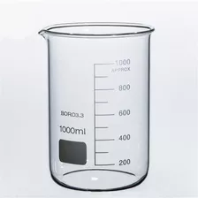 Vaso De Precipitado 1000ml Vidrio Boro 3.3 Graduado *inlabs*