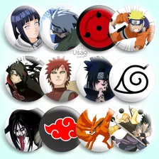 10 Botton Anime Naruto Boton Bottons Broche 4,3cm