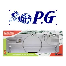 Accesorio Para Baño Monaco 5 Piezas Cromado Cristal P G 