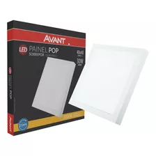 Painel Plafon Led 30w Sobrepor Quadrado Branco Quente 3000k 110v/220v