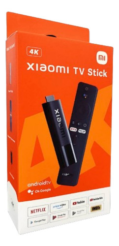 Smart Tv Stick Xiaomi 4k De 2da Generación Android Tv Negro