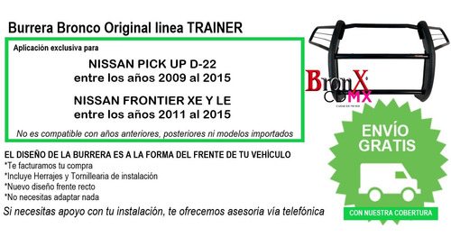 Burrera Cubrefaros Trainer Nissan Pick Up 2009-2015 Foto 9