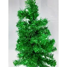 Árvore De Natal Verde Metalizada De Mesa 60 Cm