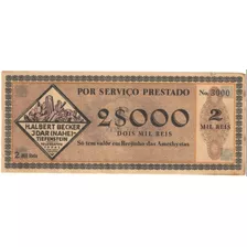 2.000 Réis 1918 Brejinho Das Ametistas 2 Mil Reis Sku 659 