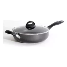 Frigideira Wok Com Tampa Premium Clairborne Oster Cor Preto/cinza