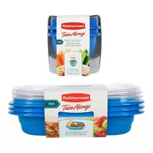 Setx5 Rubbermaid Contenedores Take Alongs Vianda 875m/479ml 