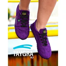 Taygra Slim Sapatilha Roxo Camurça Capoeira Trilha 