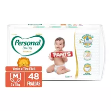 Personal Baby Premium Pants Fralda Descartável M 48 Unidadades Por Embalagem 