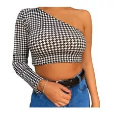 Blusa Ombro Só Xadrez