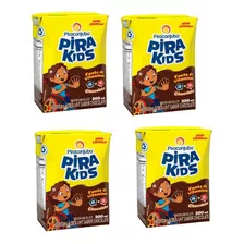 Caixa 45 Achocolatado Pronto Pirakids Bebida Lactea 200ml