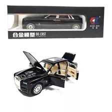 Carrinho Rolls Royce 1:24com Fricção Acende Farol E Lanterna