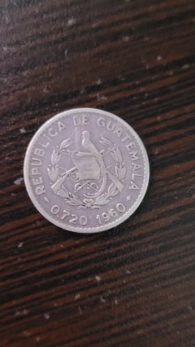 Moneda De Guatemala De 10 Centavos 0.720-1960