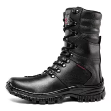 Bota Coturno Fran Boots Militar Moto Cano Longo Couro Promoc