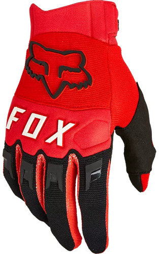 Guantes Fox Dirtpaw Negro Trial Downhill Enduro Mtb Malla Elastica Palma Clarino Foto 5