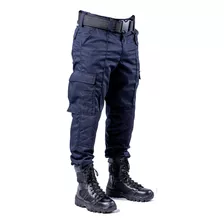 Pantalón Táctico Policía Gabardina Kadima Azul T:34-48 Cuota