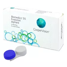 Lentes De Contato Biomedics 55 Incolor Com Grau + Estojo