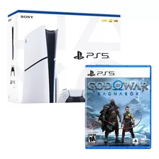 Consola Ps5 Slim Con Lector De Discos + God Of War Ragnarok