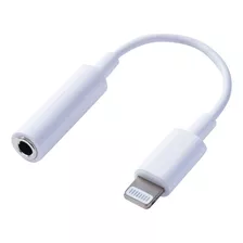 Adaptador Audifono Conexion Directa Sin Bluetooth Convertidor Plug 3.5 Para iPhone Lighting Color Blanco Y Sin Gastar Carga Extra