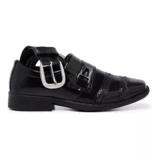 Sapato Social Infantil Masculino Verniz + Cinto Italiano 443