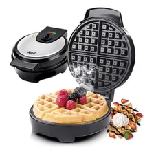 Waflera Mini Maquina Hacer Waffles , Desayuno Cocina Color Negro