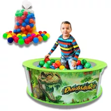 Piscina De Bolinha Infantil Dobrável Colorida + 100 Bolinhas