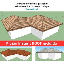  Texturas De Telhas Instant Roof Sektchup - 27 Texturas