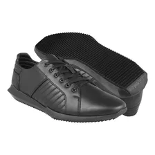 Tenis Urbanos Stylo Para Hombre Simipiel Negro 500