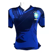 Camiseta Brasil Azul Masculina Camisa Seleção Brasileira