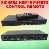 Spliter Hdmi 1 Entrada - 5 Salida Con C/r 1080hd 1.4 V