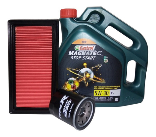 Foto de Kit Cambio Aceite Nissan March Versa 5w30 Castrol +2 Filtros