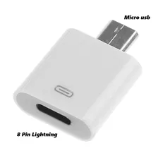 Adaptador Lightning Para Micro Usb iPhone 5 Mini iPad 8 Pino