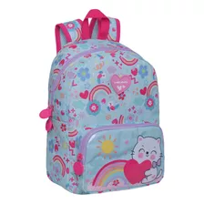 Mochila Infantil Pop Cat Rainbow Menta Head