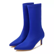 Botas De Mujer De Gamuza Puntiaguda Color Caramelo 2024