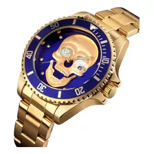 Reloj Caballero Skemei Calabera Original Multifuncional 