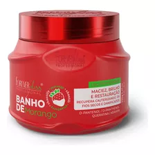 Máscara Banho De Verniz Morango Forever Liss 250gr Fragrância Do Tratamento Morango Cor De Cabelo Todas