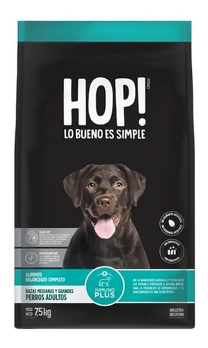 Alimento Vitalcan Hop!perro Adulto Raza Mediana/grande 7,5kg