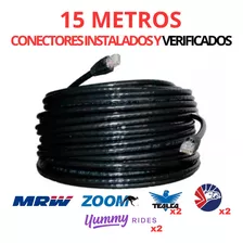 15 Metros Cable Red Internet Utp Cat5 Exterior