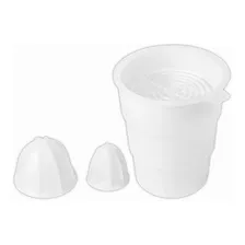 Conjunto Copo Peneira + Carambola Extrator Espremedor Suco Cor Branco Frequência Vários Modelos Kit Para Extrator Espremedor Frutas Várias Marcas