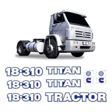 Kit Adesivo 18-310 Titan Tractor Caminhão Volkswagen Cummins