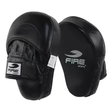 Par De Manoplas O Manillas Curvas Piel Boxeo Fire Sports