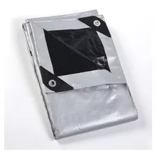 Guard Shield - Lona Plateada/negra Impermeable De 12 X 16 Pi