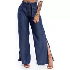 Calça Feminina Pantalona Sem Destroyed Jeans Hot Pant Luxo